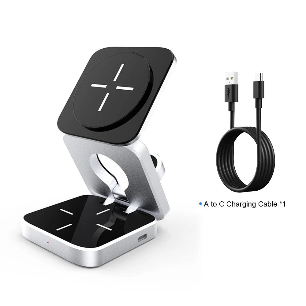 VirtCharge™ 3-in-1 Wireless Charging Station